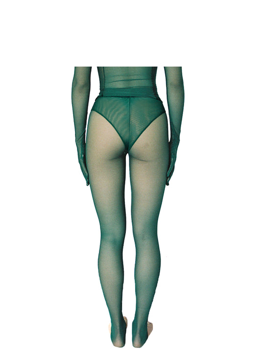 Hunter Green Mesh Leggings